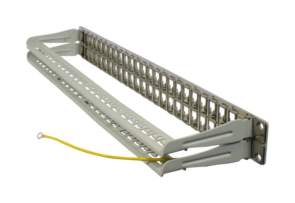 EU Product - Keystone Modultrger 19Patchpanel fr 48xTP-Modul 1HE t95mm thumbnail