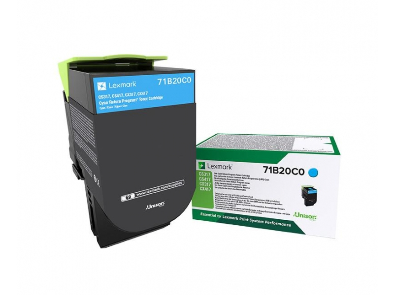 X317 CYAN LEXMARK RETURN CART thumbnail