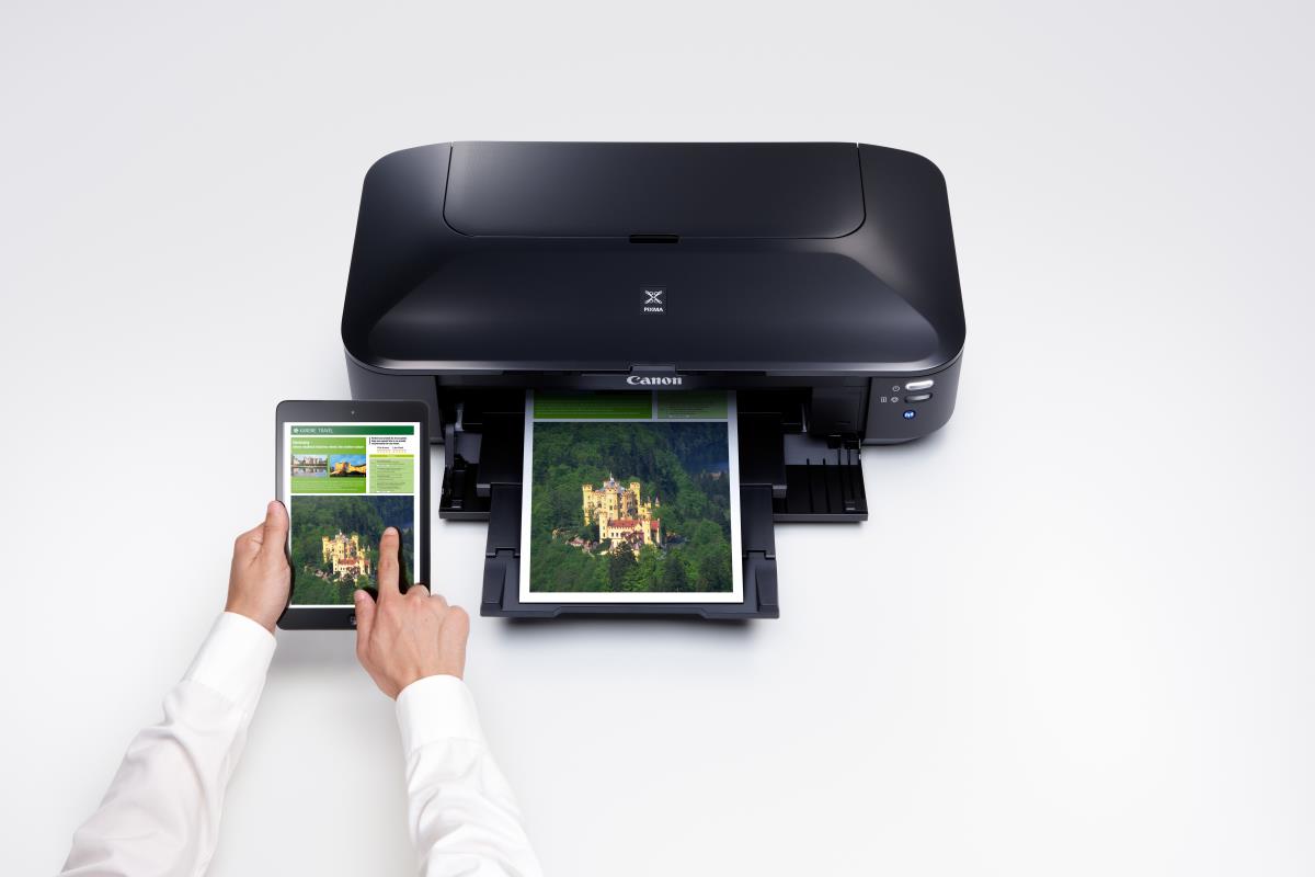 PIXMA iX6850 iX 6850 - Printer - colour - inkjet - Ledger, A3 Plus - up to 14.5 ipm (mono) / up to 10.4 ipm (colour) - capacity: 150 sheets - USB 2.0, LAN, Wi-Fi(n) thumbnail