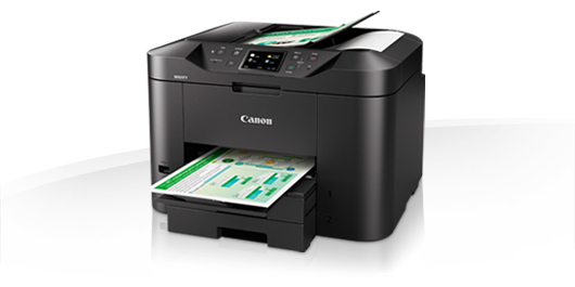 MAXIFY MB2750 MB 2750 - Multifunction printer - colour - inkjet - A4 (210 x 297 mm), Legal (216 x 356 mm) (original) - A4/Legal (media) - up to 22  ppm (copying) - up to 24 ipm (printing) - 500 sheets - 33.6 Kbps - USB 2.0, LAN, Wi-Fi(n), USB host thumbnail