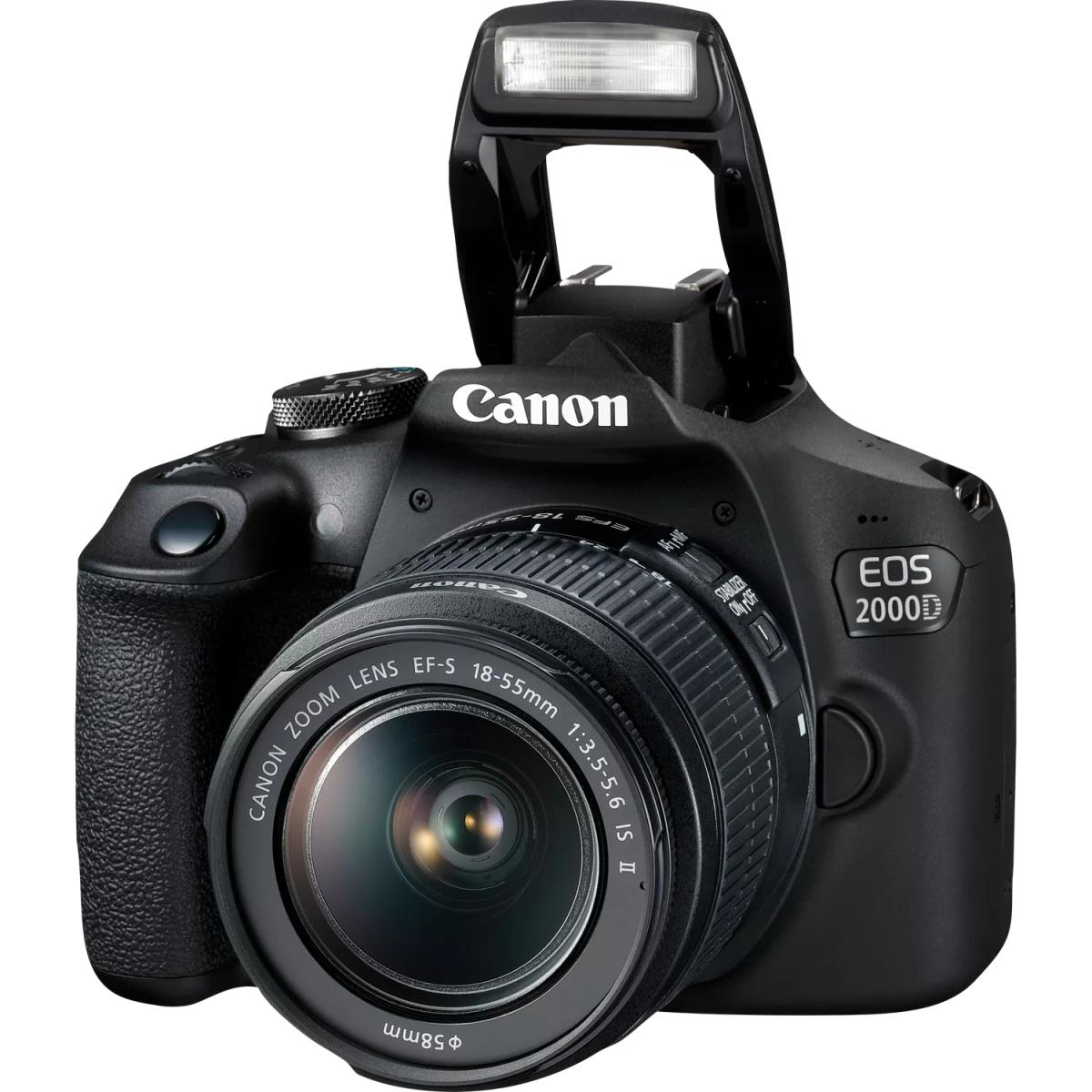 EOS 2000D DSLR Camera with EF-S 18-55mm IS II Lens - Black thumbnail