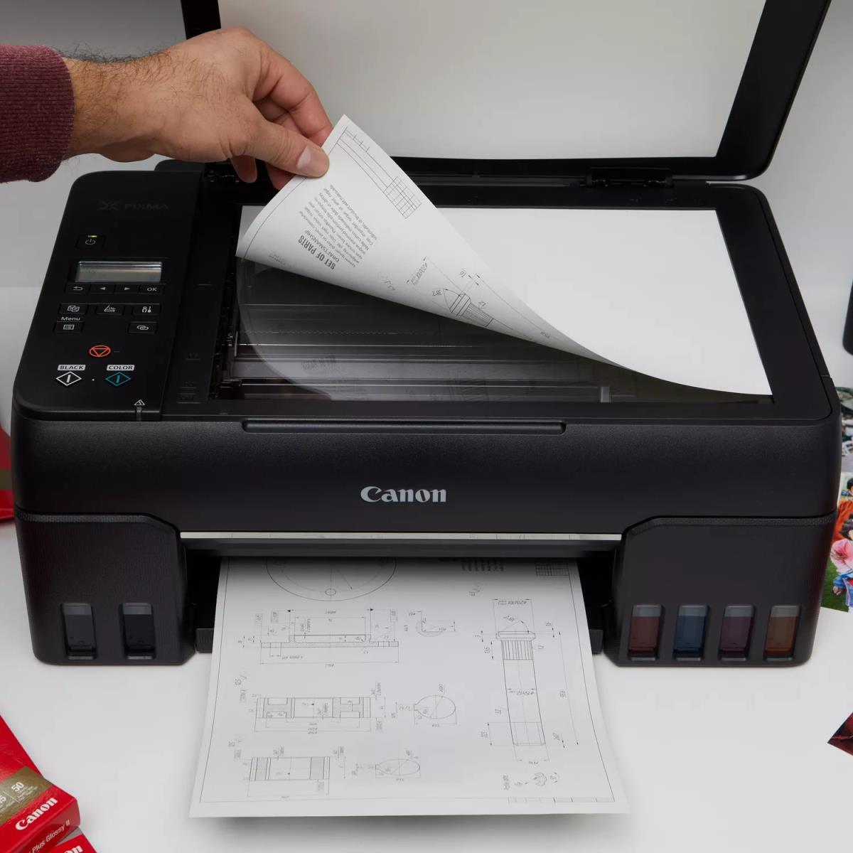 PIXMA G650 G 650 - Multifunction printer - colour - inkjet - refillable - A4 (210 x 297 mm), Letter A (216 x 279 mm) (original) - A4/Legal (media) - up to 3.9 ipm (printing) - 100 sheets - USB 2.0, Wi-Fi(n) thumbnail