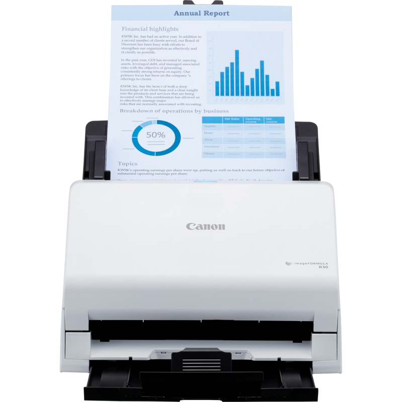 imageFORMULA R30 - Document scanner - Contact Image Sensor (CIS) - Duplex - A4 - 600 dpi - up to 25 ppm (mono) / up to 9 ppm (colour) - ADF (60 sheets) - USB 2.0 thumbnail