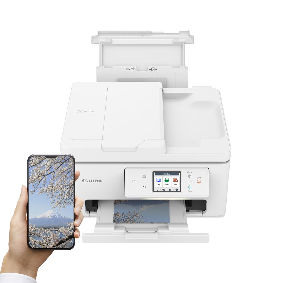 PIXMA TS7750i  A4  Print, ADF, Copy, Scan, Cloud. Up to 12001 x 1200 dpi 15ipm (mono), 10ipm (colour). Duplex, USB/WIFI. AirPrint/MacOS/Windows/(Mopria)Andriod/WIFI Dire thumbnail