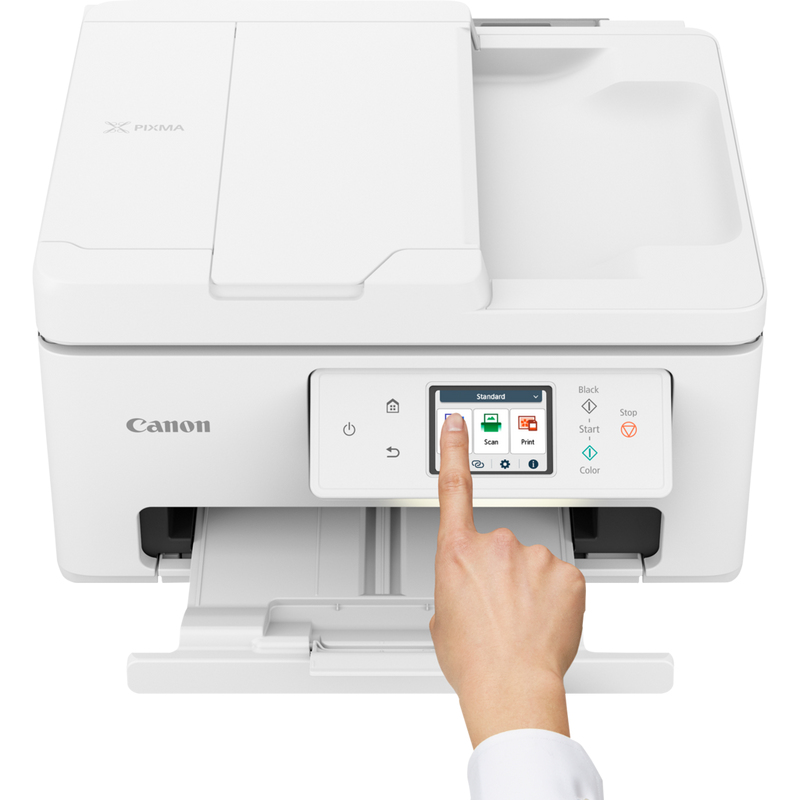 PIXMA TS7750i  A4  Print, ADF, Copy, Scan, Cloud. Up to 12001 x 1200 dpi 15ipm (mono), 10ipm (colour). Duplex, USB/WIFI. AirPrint/MacOS/Windows/(Mopria)Andriod/WIFI Dire thumbnail