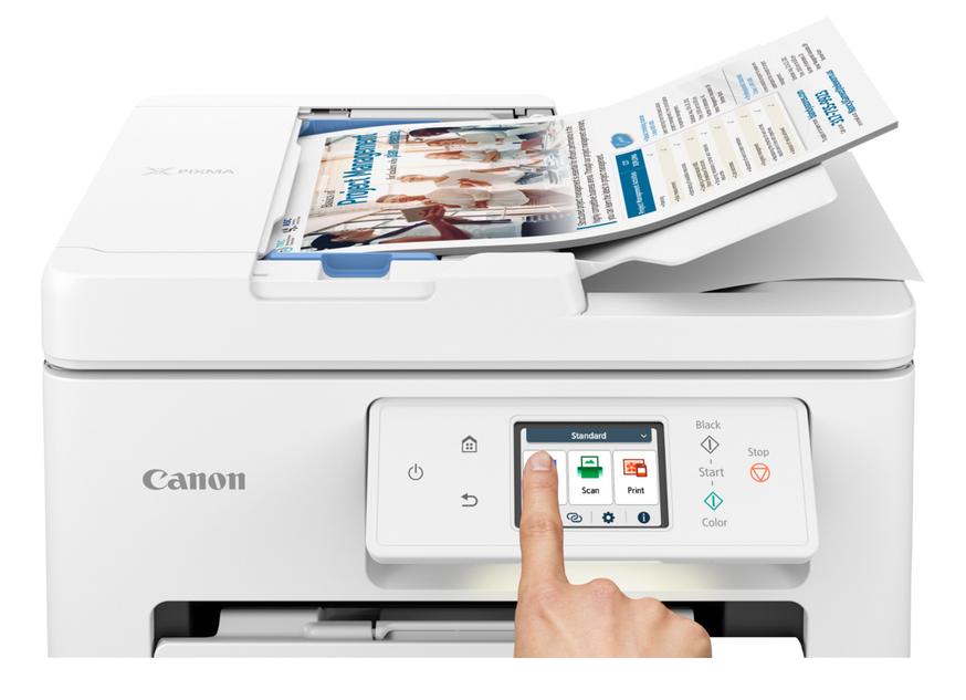 PIXMA TS7750i  A4  Print, ADF, Copy, Scan, Cloud. Up to 12001 x 1200 dpi 15ipm (mono), 10ipm (colour). Duplex, USB/WIFI. AirPrint/MacOS/Windows/(Mopria)Andriod/WIFI Dire thumbnail