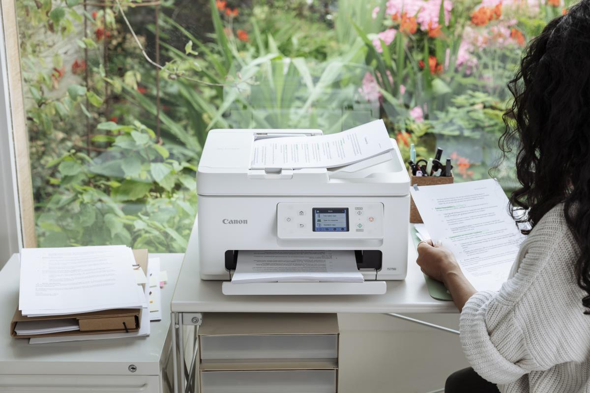 PIXMA TS7750i  A4  Print, ADF, Copy, Scan, Cloud. Up to 12001 x 1200 dpi 15ipm (mono), 10ipm (colour). Duplex, USB/WIFI. AirPrint/MacOS/Windows/(Mopria)Andriod/WIFI Dire thumbnail
