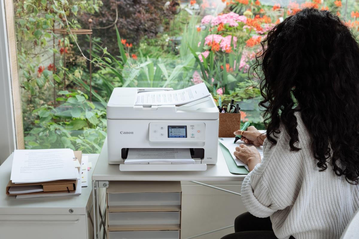 PIXMA TS7750i  A4  Print, ADF, Copy, Scan, Cloud. Up to 12001 x 1200 dpi 15ipm (mono), 10ipm (colour). Duplex, USB/WIFI. AirPrint/MacOS/Windows/(Mopria)Andriod/WIFI Dire thumbnail