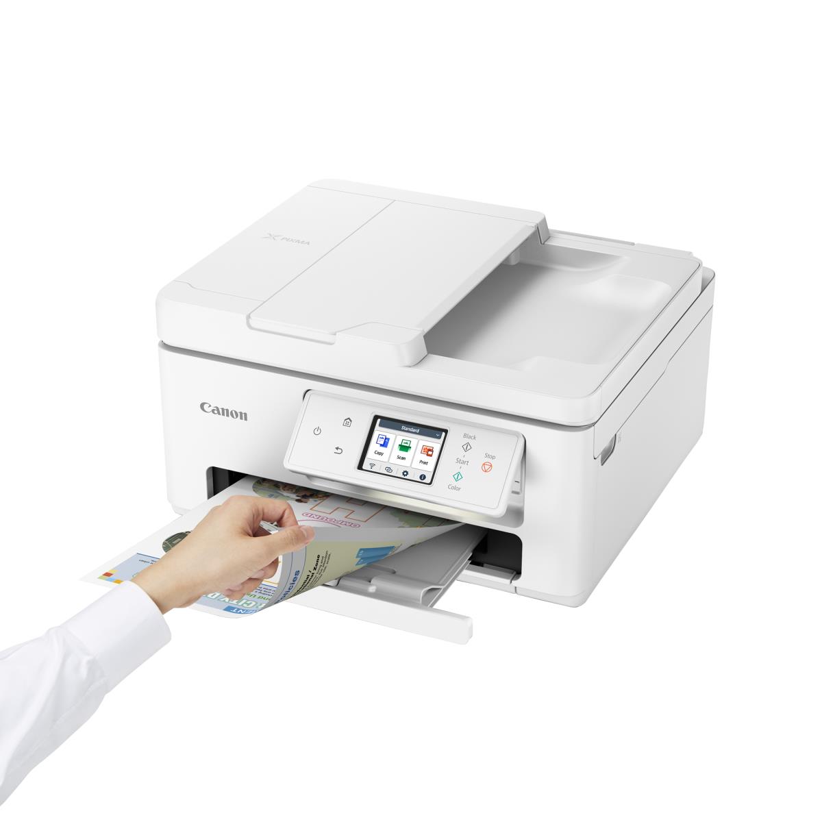 PIXMA TS7750i  A4  Print, ADF, Copy, Scan, Cloud. Up to 12001 x 1200 dpi 15ipm (mono), 10ipm (colour). Duplex, USB/WIFI. AirPrint/MacOS/Windows/(Mopria)Andriod/WIFI Dire thumbnail