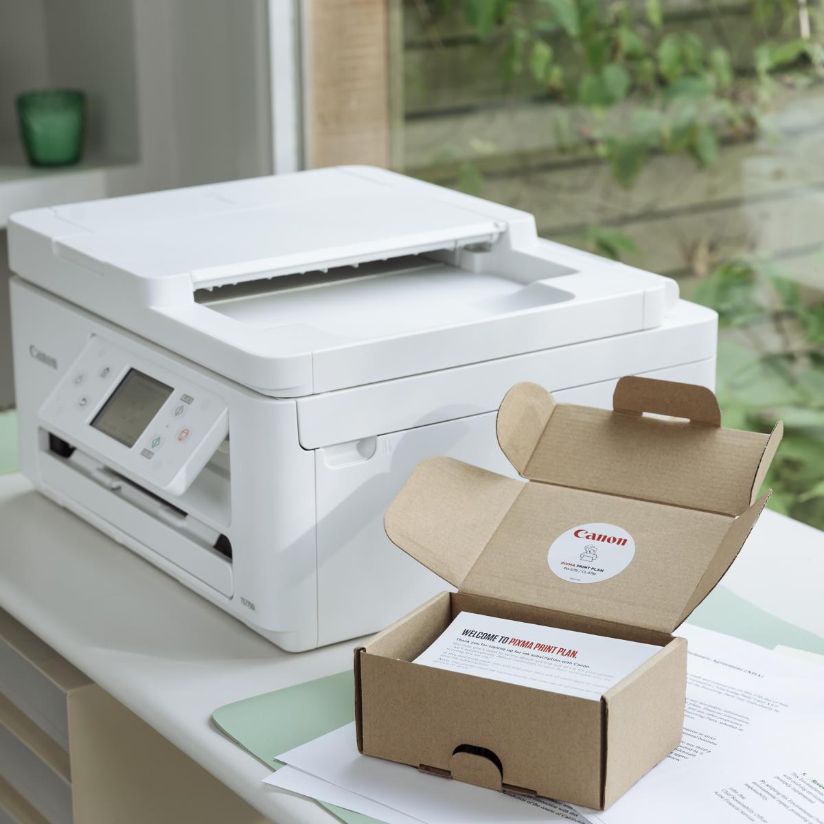 PIXMA TS7750i  A4  Print, ADF, Copy, Scan, Cloud. Up to 12001 x 1200 dpi 15ipm (mono), 10ipm (colour). Duplex, USB/WIFI. AirPrint/MacOS/Windows/(Mopria)Andriod/WIFI Dire thumbnail