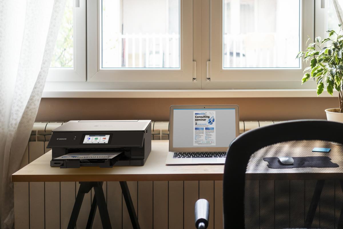 PIXMA TS8750 Black. A4 Multifunction Colour Printer. Print/Copy/Scan+Cloud. 4800x1200dpi. 15ipm mono, 10ipm colour. 6 inks. Max 300gsm paper. Duplex. CD/DVD Printing. USB/WIFI. Windows/MacOS/IOS/Android/ChromeOS thumbnail