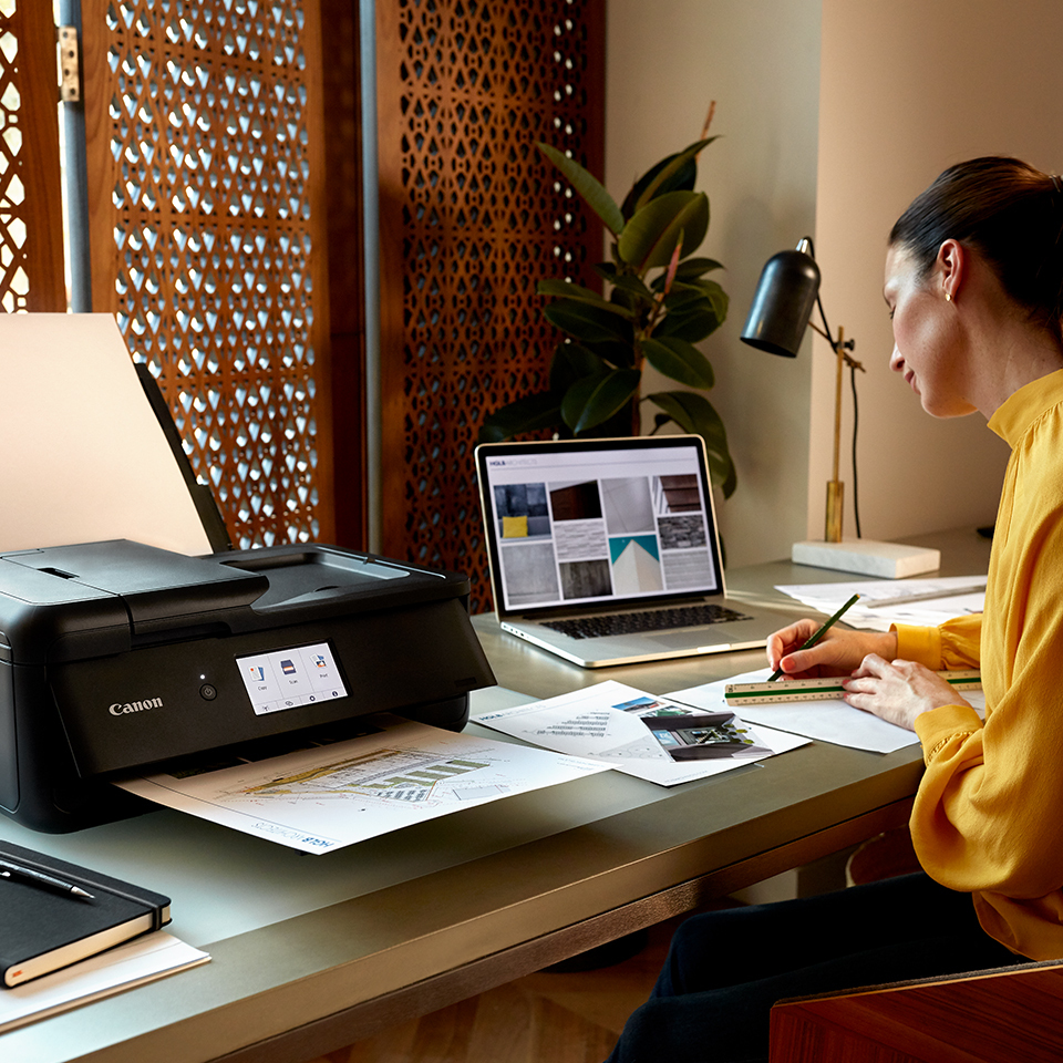 TS9550a A3/A4 Colour MFP. A3 Printing, A4 scanning. 20 Page ADF, Up to 4800 x 1200 dpi. Auto Duplex Print (A4, A5, B5, Letter - Plain Paper). CD/DVD disc printing. USB, LAN, WIFI. Windows/MacOS, Android, IOS thumbnail
