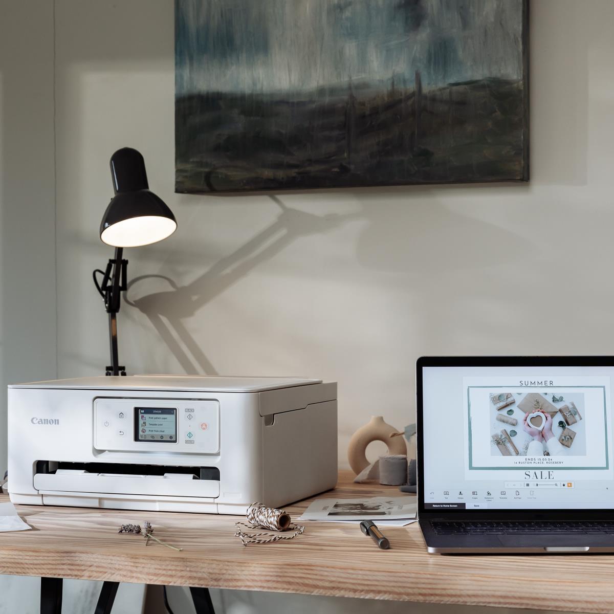 PIXMA TS7650i  A4  Print, Copy, Scan, Cloud. Up to 12001 x 1200 dpi 15ipm (mono), 10ipm (colour). USB/WIFI. AirPrint/MacOS/Windows/(Mopria)Andriod/WIFI Direct thumbnail