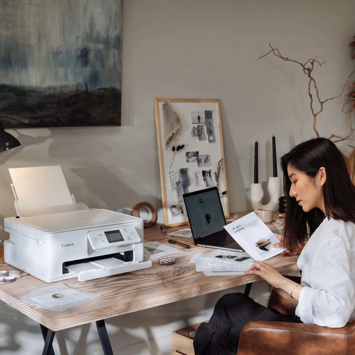 PIXMA TS7650i  A4  Print, Copy, Scan, Cloud. Up to 12001 x 1200 dpi 15ipm (mono), 10ipm (colour). USB/WIFI. AirPrint/MacOS/Windows/(Mopria)Andriod/WIFI Direct thumbnail