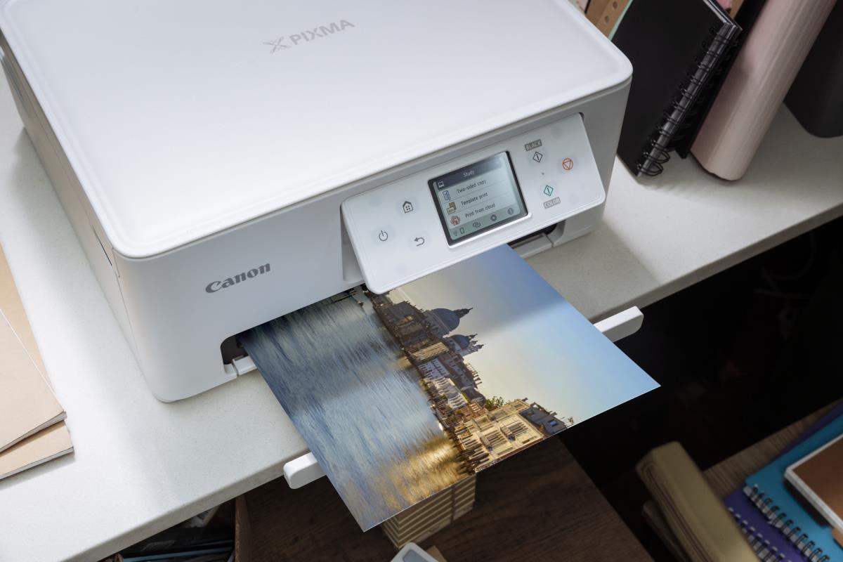 PIXMA TS7650i  A4  Print, Copy, Scan, Cloud. Up to 12001 x 1200 dpi 15ipm (mono), 10ipm (colour). USB/WIFI. AirPrint/MacOS/Windows/(Mopria)Andriod/WIFI Direct thumbnail