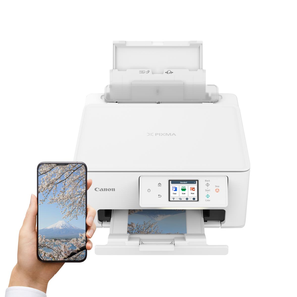 PIXMA TS7650i  A4  Print, Copy, Scan, Cloud. Up to 12001 x 1200 dpi 15ipm (mono), 10ipm (colour). USB/WIFI. AirPrint/MacOS/Windows/(Mopria)Andriod/WIFI Direct thumbnail