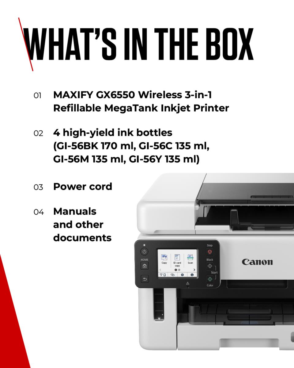 MAXIFY GX6550 3IN1 24IPM MONO thumbnail