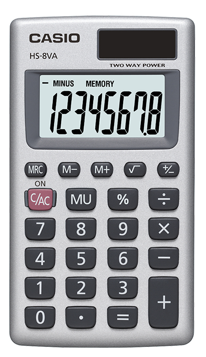 HS-8VA 8 Digit Handheld Calculator thumbnail