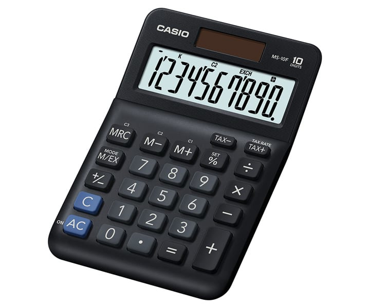 MS-10F 10 Digit Semi Desk Calculator thumbnail