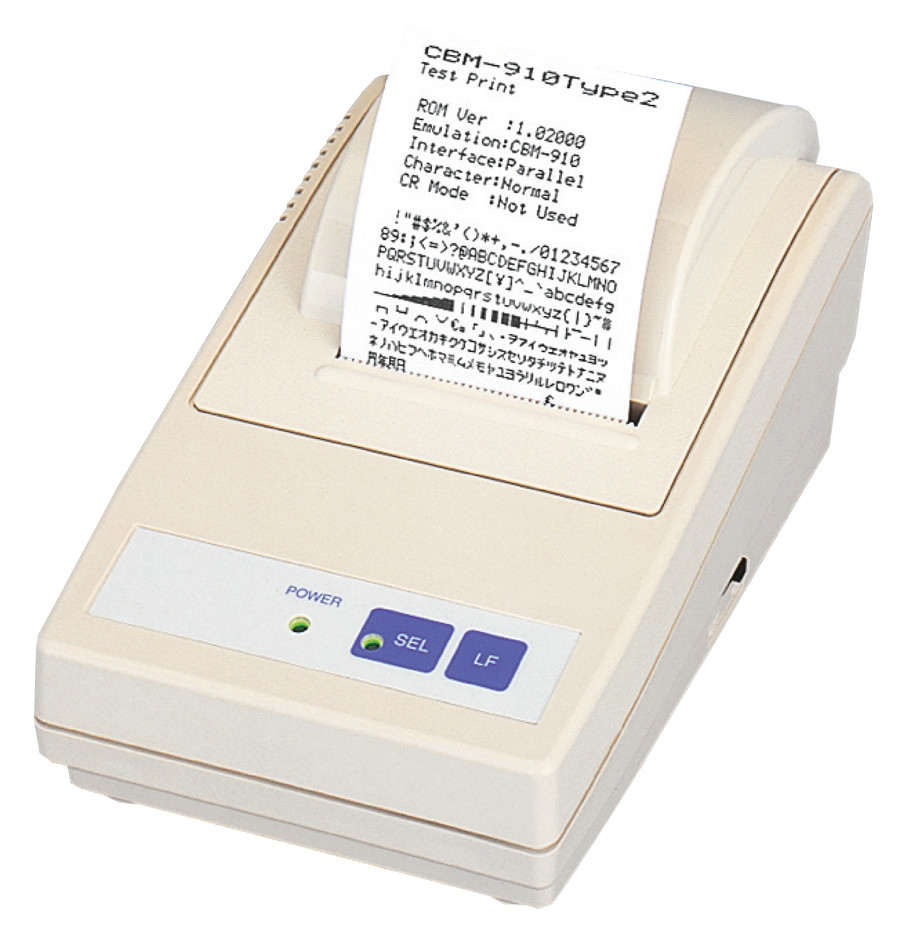 CBM-910II Dot matrix impact printer Serial External 230V PSU 40 col. White thumbnail
