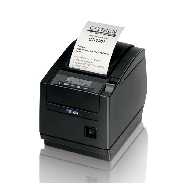 CT-S801II Thermal Printer, Label version, No interface, Black (EOL) thumbnail