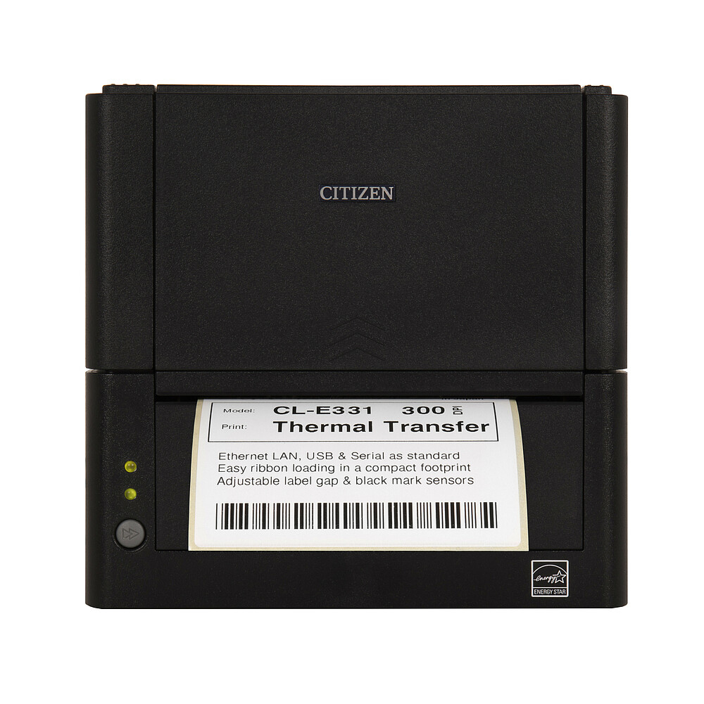EU Product - CL-E331, 12 dots/mm (300 dpi), ZPLII, Datamax, multi-IF (Ethernet), black thumbnail
