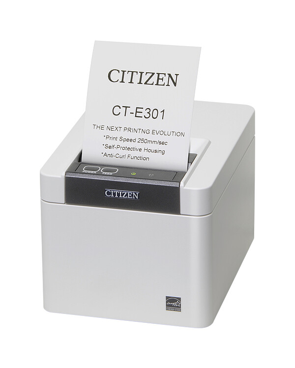 EU Product - CT-E301, USB, 8 dots/mm (203 dpi), cutter, white thumbnail