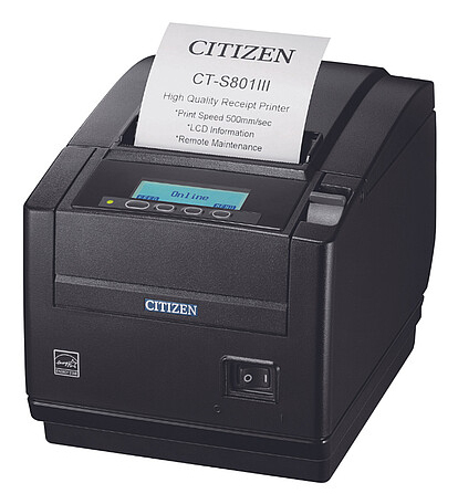 EU Product - CT-S801III, 8 dots/mm (203 dpi), cutter, USB, black thumbnail