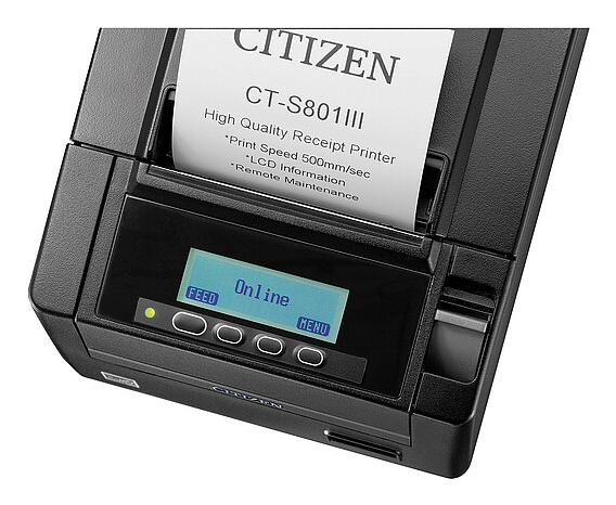 EU Product - CT-S801III, 8 dots/mm (203 dpi), cutter, USB, black thumbnail