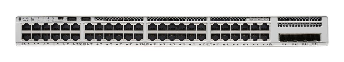 Cisco Catalyst 9200L - Network Advantage - switch - L3 - Managed - 48 x 10/100/1000 (PoE+) + 4 x 10 Gigabit SFP+ (uplink) - rack-mountable - PoE+ (1440 W) - remanufactured thumbnail
