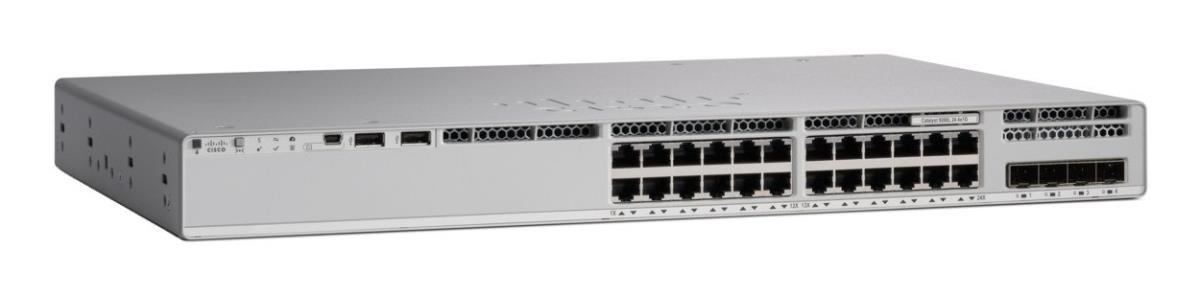 Cisco Catalyst 9200L - Network Advantage - switch - L3 - 24 x 10/100/1000 (PoE+) + 4 x Gigabit SFP (uplink) - rack-mountable - PoE+ (740 W) - remanufactured thumbnail