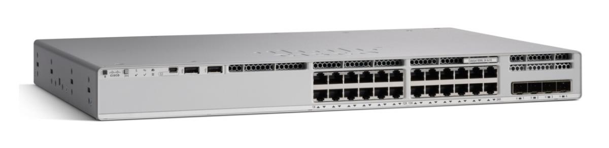 Cisco Catalyst 9200L - Network Advantage - switch - L3 - 24 x 10/100/1000 (PoE+) + 4 x Gigabit SFP (uplink) - rack-mountable - PoE+ (740 W) - remanufactured thumbnail