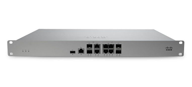 Cisco Meraki MX105 - Security appliance - 10 ports - 1GbE - rack-mountable thumbnail