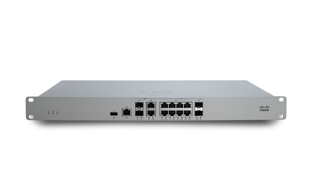 Cisco Meraki MX85 - Security appliance - 1GbE - 1U - cloud-managed - rack-mountable thumbnail