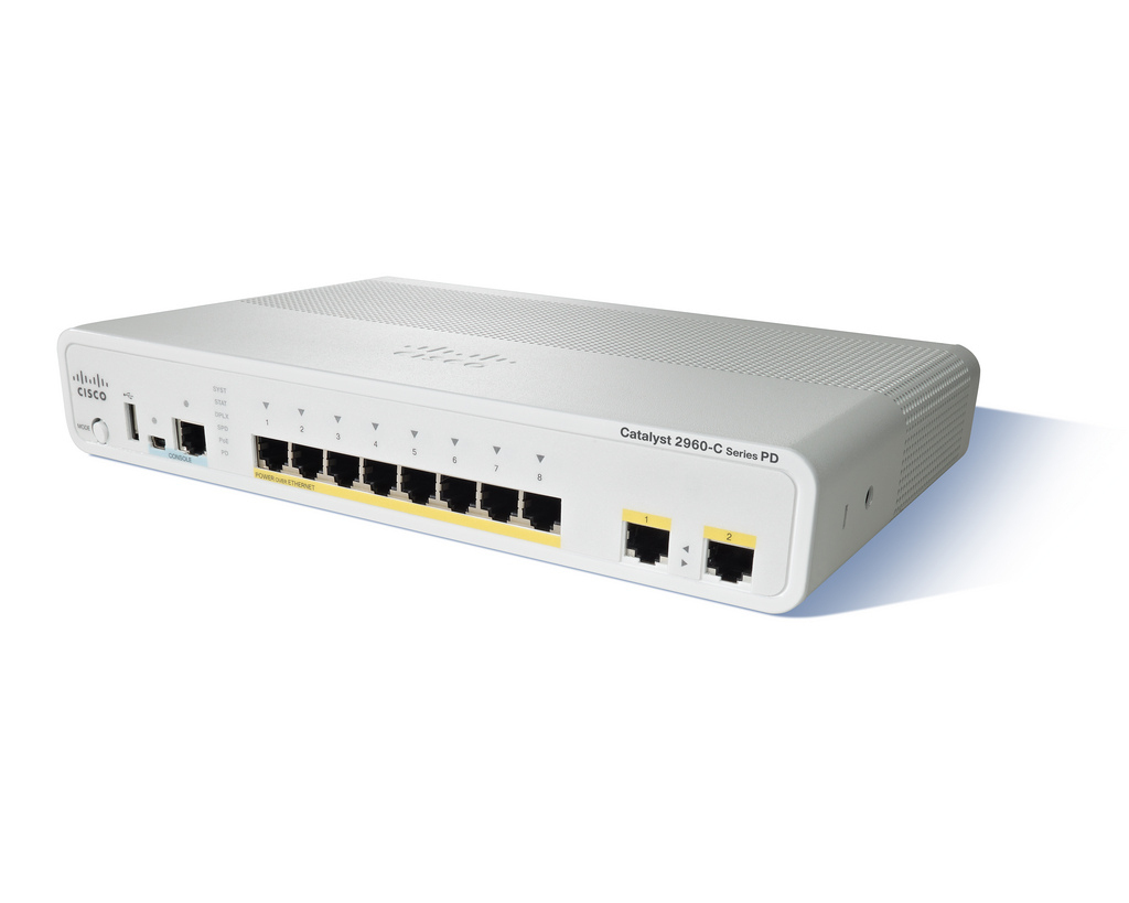 EU Product - - Catalyst Compact 2960CPD-8TT-L - Switch - managed 8 x 10/100 + 2 x 10/100/1000 Desktop thumbnail