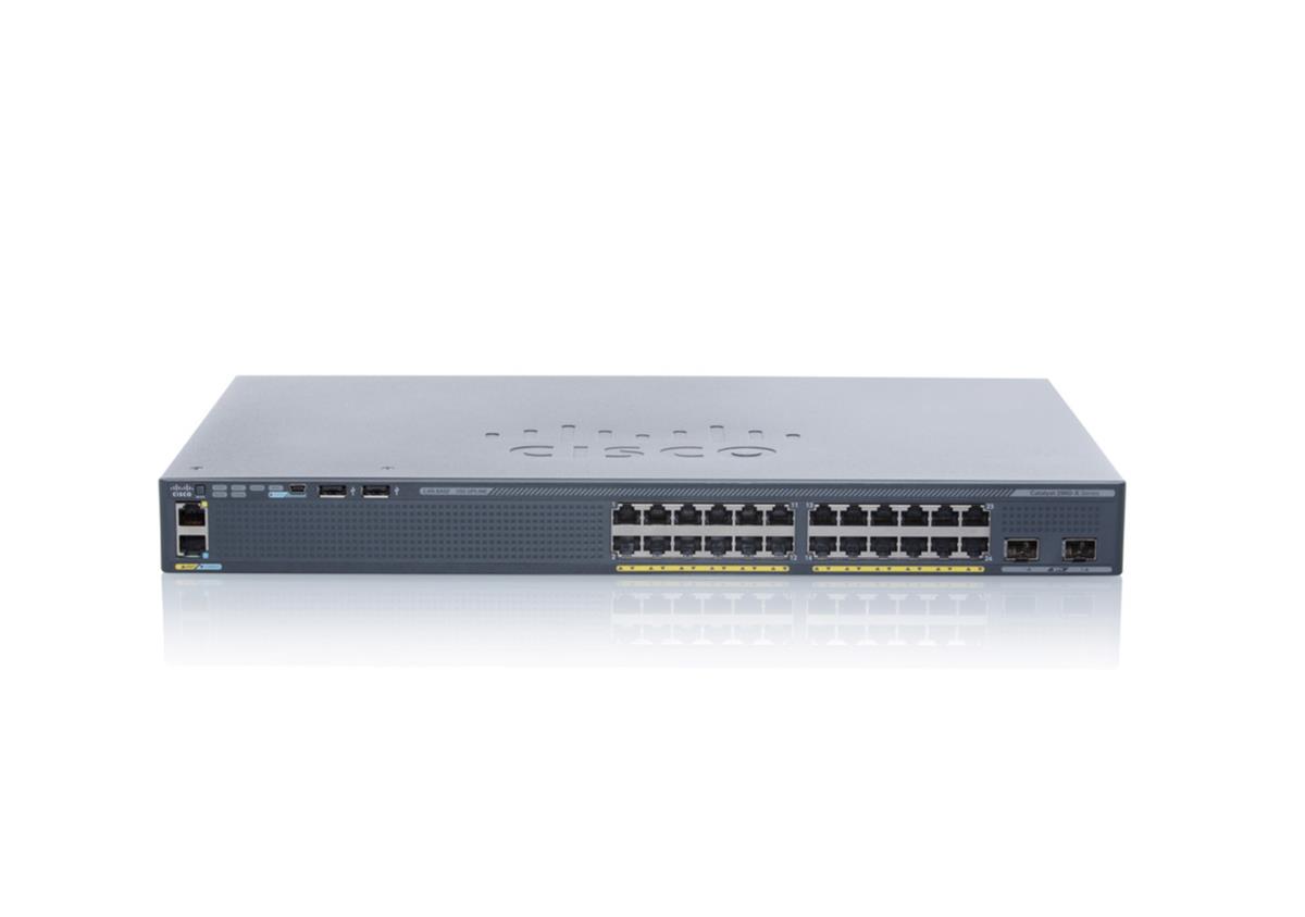 EU Product - - Catalyst 2960X-24TS-LL - Switch - verwaltet - 24 x 10/100/1000 + 4 x Gigabit SFP - Desktop thumbnail