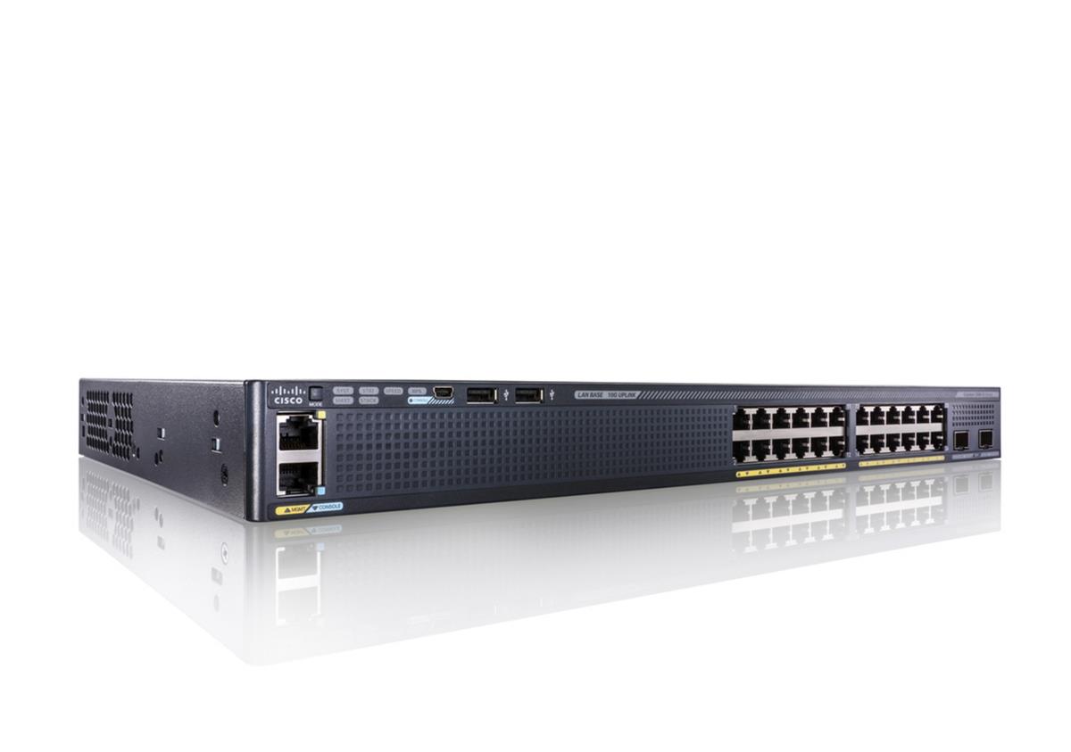 EU Product - - Catalyst 2960X-24TS-LL - Switch - verwaltet - 24 x 10/100/1000 + 4 x Gigabit SFP - Desktop thumbnail