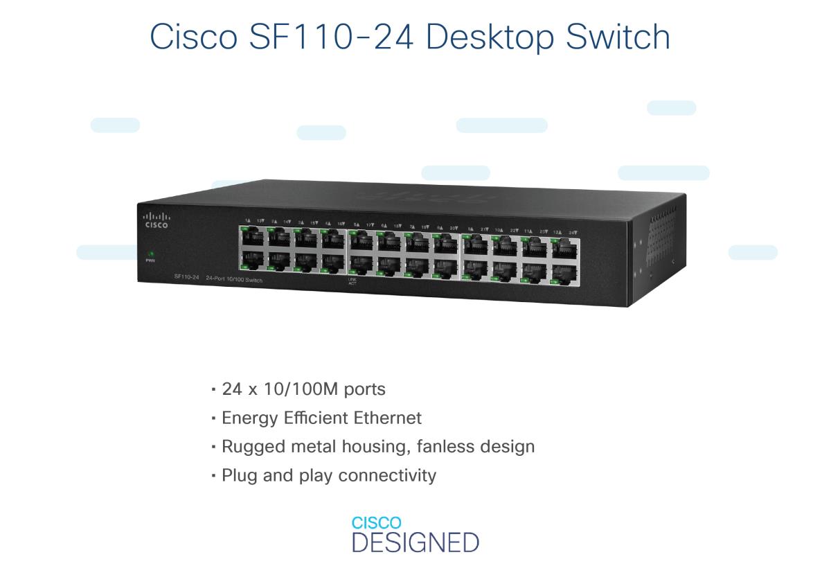 SF110-24 Unmanaged L2 Fast Ethernet (10/100) thumbnail