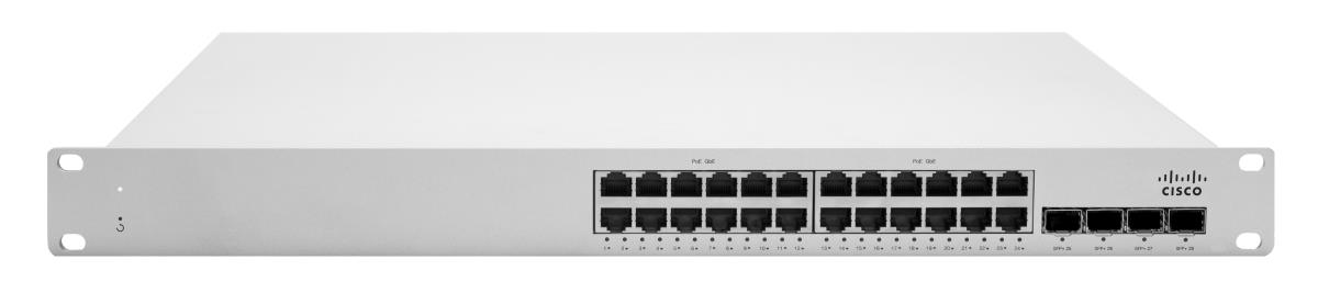 Cloud Managed MS225-24P - Switch - Managed - 24 x 10/100/1000 (PoE+) + 4 x SFP+ - rack-mountable, desktop - PoE+ (370 W) thumbnail
