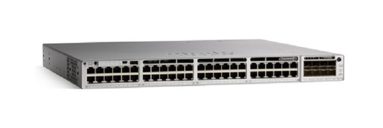 Cisco Catalyst 9300 - Network Essentials - switch - L3 - Managed - 36 x 2.5GBase-T (UPOE) + 12 x 100/1000/2.5G/5G/10G (UPOE) - rack-mountable - UPOE (490 W) thumbnail