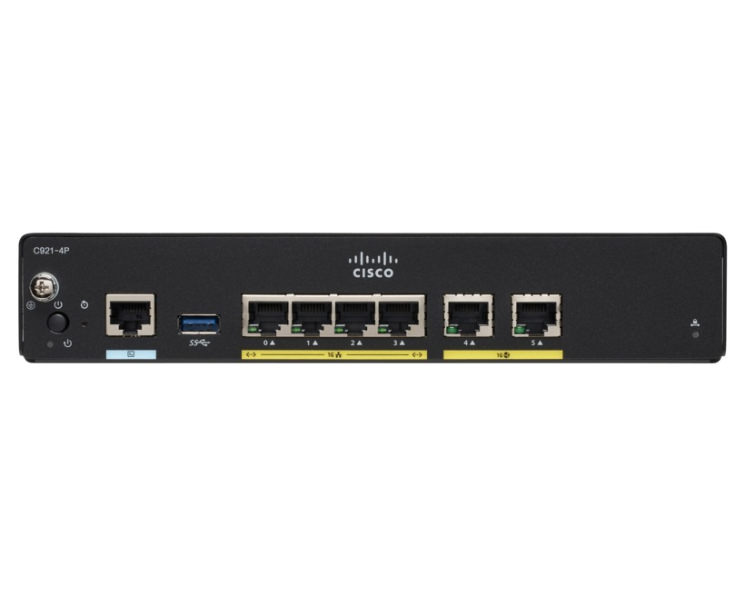 Cisco Integrated Services Router 927 - Router - cable mdm 4-port switch - 1GbE - WAN ports: 2 thumbnail