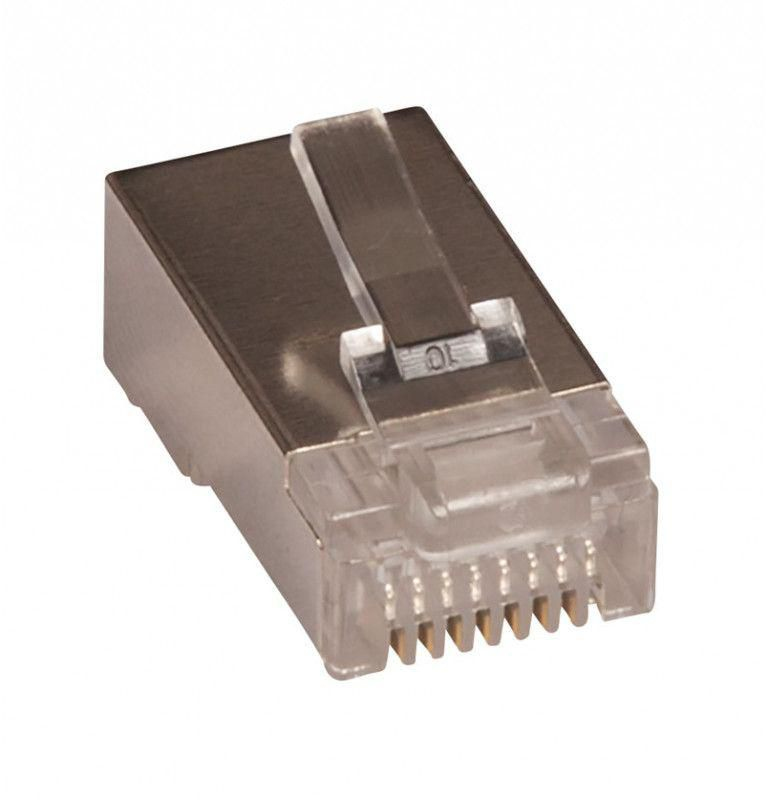 RJ45 FTP plug Cat5e for AWG  24-26 stranded conductor 10  pcs. thumbnail