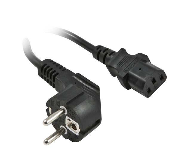EU Product - Netzkabel 230V Schutzkontakt CEE7 Stecker ->Kaltgerte IEC-C13 Buchse - Cable - Current/Power Supply thumbnail