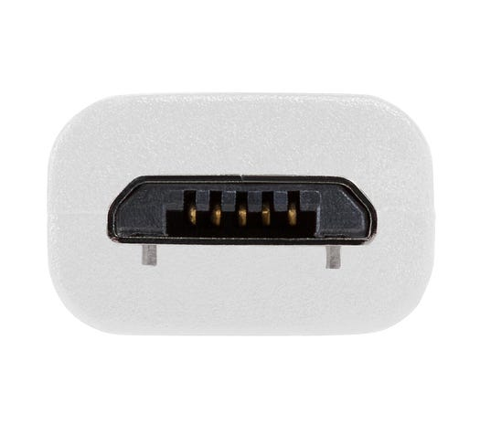 USB-A to Micro USB-B Cable - White - 0.75m thumbnail
