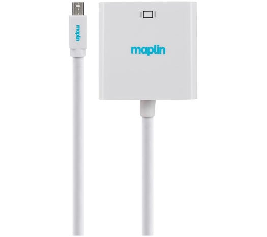 Mini DisplayPort to VGA Female Adapter - White, 23cm thumbnail