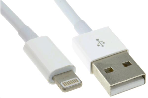 Lightning Connector to USB-A Charging Cable White - 0.5m thumbnail