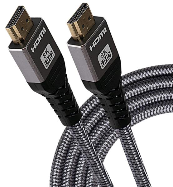HDMI to HDMI Cable V2.0 4K Ultra HD 60fps Braided with Ethernet - 1.5m thumbnail