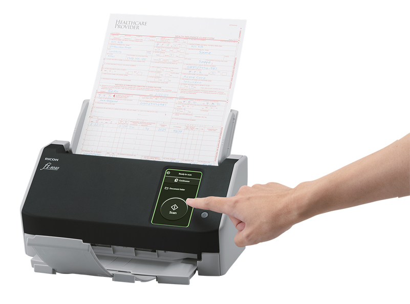 EU Product - fi-8040 - Scanner documenti - CIS duale - Duplex - 216 x 355.6 mm - 600 dpi x 600 dpi - fino a 40 ppm (mono)/fino a 40 ppm (colore) - ADF (Alimentatore automatico documenti) (50 fogli) - fino a 6000 scansioni al giorno - USB 3.2 Gen 1, Gigabi thumbnail