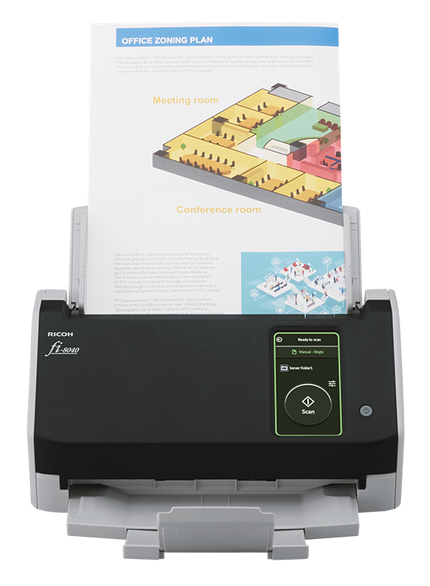 EU Product - fi-8040 - Scanner documenti - CIS duale - Duplex - 216 x 355.6 mm - 600 dpi x 600 dpi - fino a 40 ppm (mono)/fino a 40 ppm (colore) - ADF (Alimentatore automatico documenti) (50 fogli) - fino a 6000 scansioni al giorno - USB 3.2 Gen 1, Gigabi thumbnail