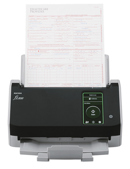 EU Product - fi-8040 - Scanner documenti - CIS duale - Duplex - 216 x 355.6 mm - 600 dpi x 600 dpi - fino a 40 ppm (mono)/fino a 40 ppm (colore) - ADF (Alimentatore automatico documenti) (50 fogli) - fino a 6000 scansioni al giorno - USB 3.2 Gen 1, Gigabi thumbnail